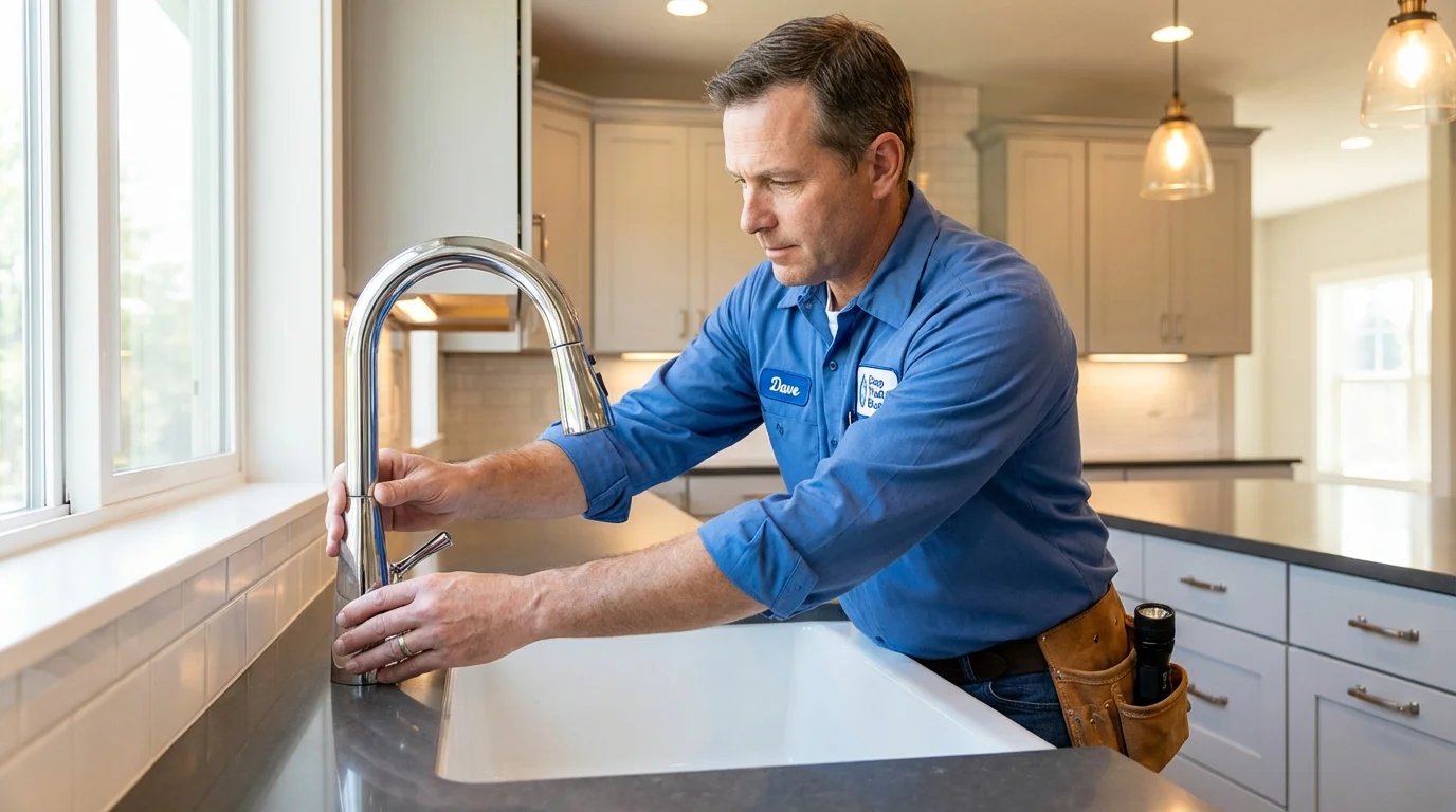 Kitchen faucet installation by Johns Plumbing LLC in Waskom
