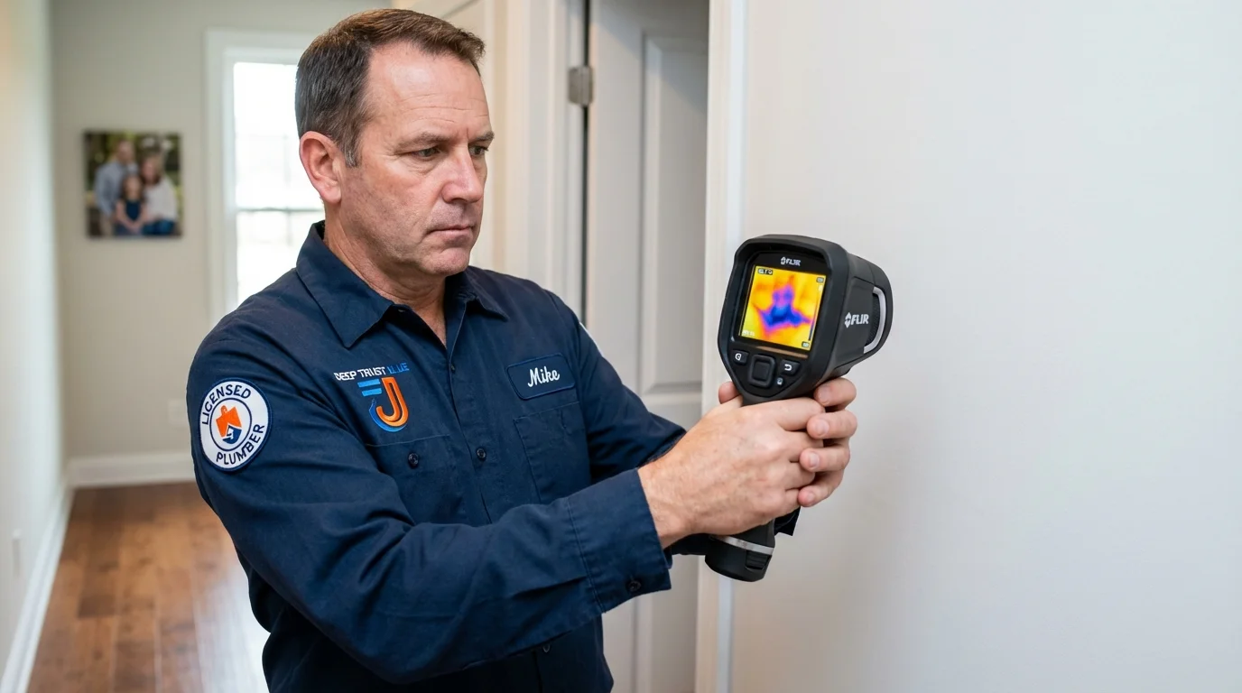 Thermal imaging leak detection by Johns Plumbing LLC in Waskom